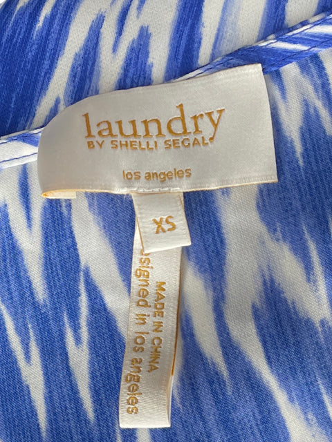 Blusa Laundry By Shelli Segal Tie Dye Azul-Talla XS