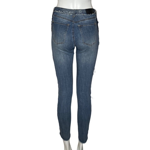 Pantalón Desigual Denim Piedras Azul-Talla 28