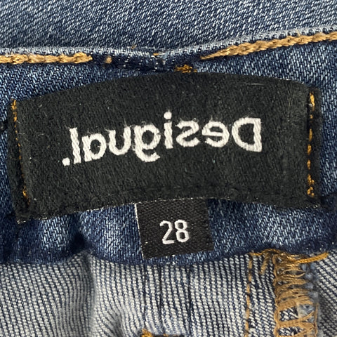 Pantalón Desigual Denim Piedras Azul-Talla 28