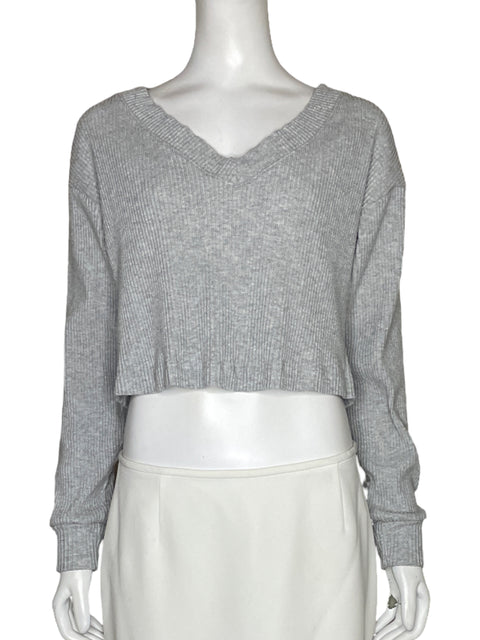 Sweater Alo Líneas Gris - Talla XS