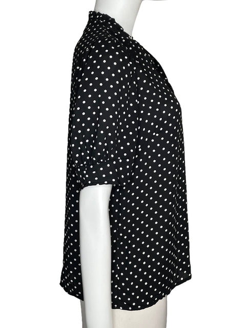 Blusa CeCe Puntos Manga Corta Negro-Talla M