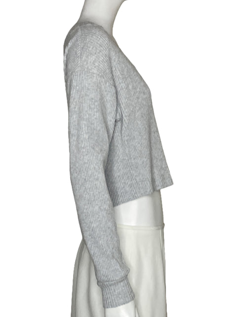 Sweater Alo Líneas Gris - Talla XS