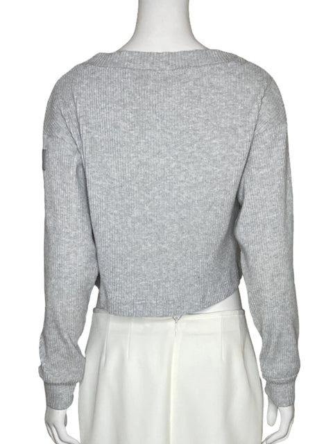 Sweater Alo Líneas Gris - Talla XS