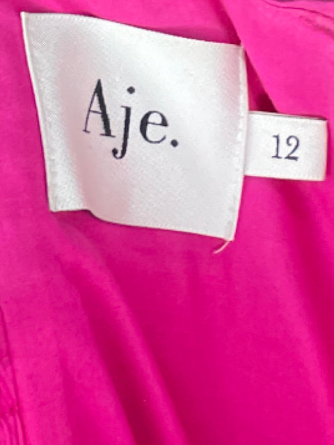 Vestido Aje Piacere Mini Abullonado Rosa - Talla 12