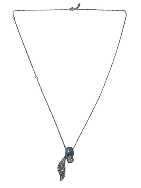 Collar Pandora Charm Ala Plateado-Talla U