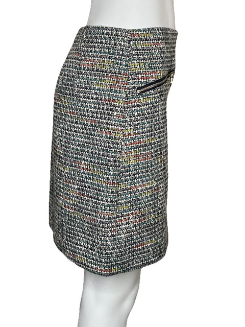 Falda Loft Tweed Bolsillos Negro-Talla 4