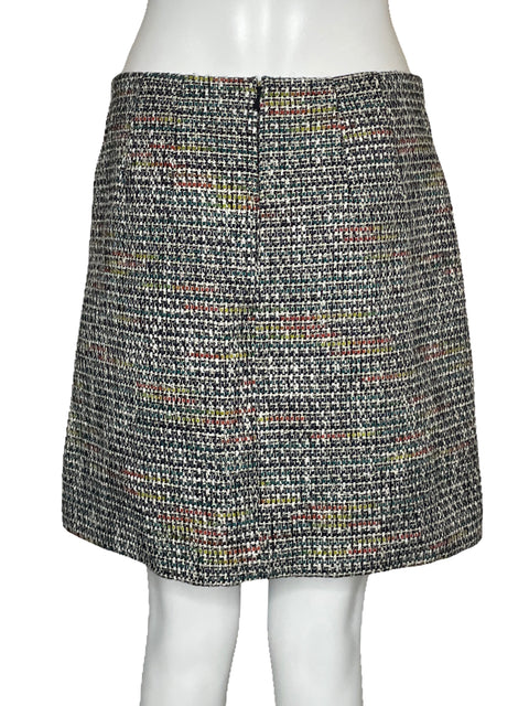 Falda Loft Tweed Bolsillos Negro-Talla 4