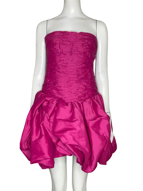 Vestido Aje Piacere Mini Abullonado Rosa - Talla 12