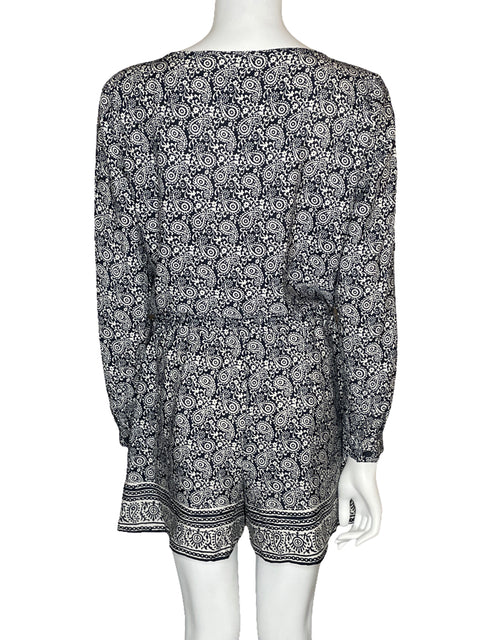 Romper Loft Camisero Estampado Azul-Talla 2