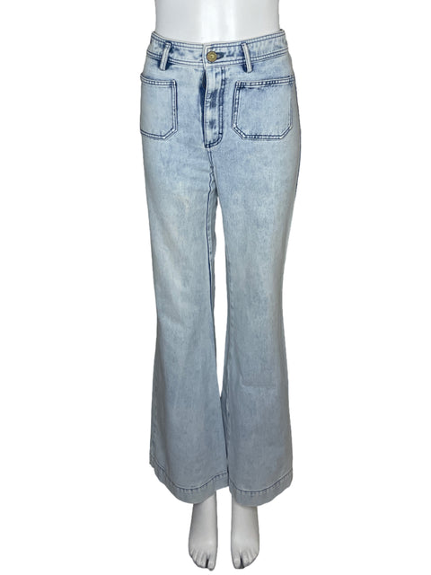 Pantalón Renata Lozana Wide Leg Azul-Talla XS