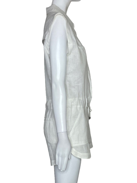 Romper MNG Cuerda Bolsillo Blanco-Talla XS