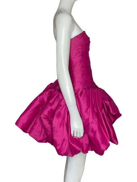 Vestido Aje Piacere Mini Abullonado Rosa - Talla 12