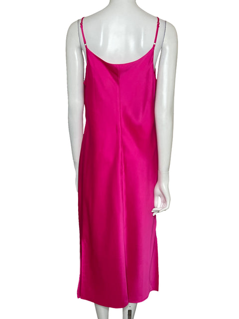 Vestido Nine West Midi Satinado Rosado-Talla M