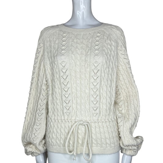 Sweater ZARA De Punto Mangas Larga Beige - Talla S