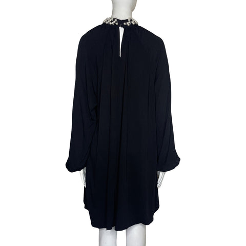 Vestido Tesoro TPS Cuello Pedreria Negro-Talla 4