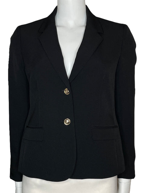 Blazer Kasper Botones Negro-Talla 4