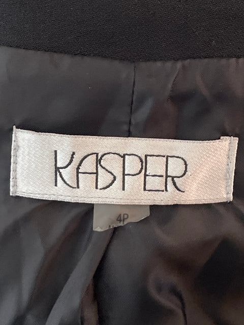 Blazer Kasper Botones Negro-Talla 4