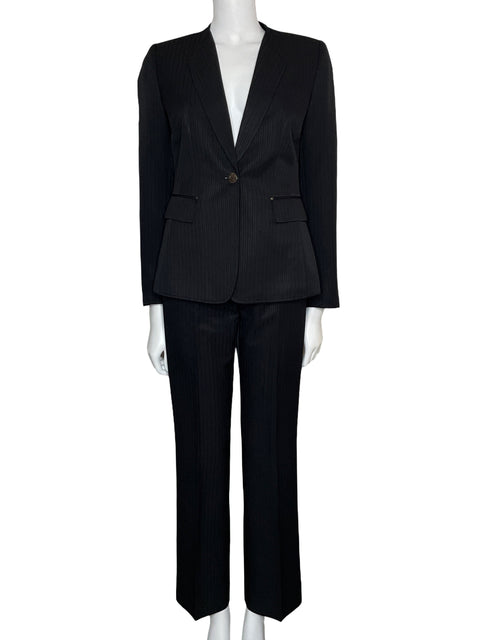 Set Tahari Suit Rayas Negro-Talla 2/4