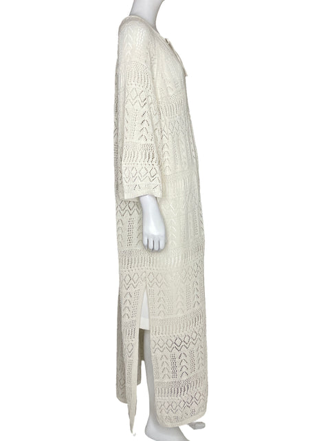 Vestido Zara Tejido Beige - Talla L
