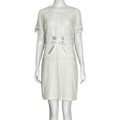Vestido Mystic Los Angeles Encaje Blanco-TallaM
