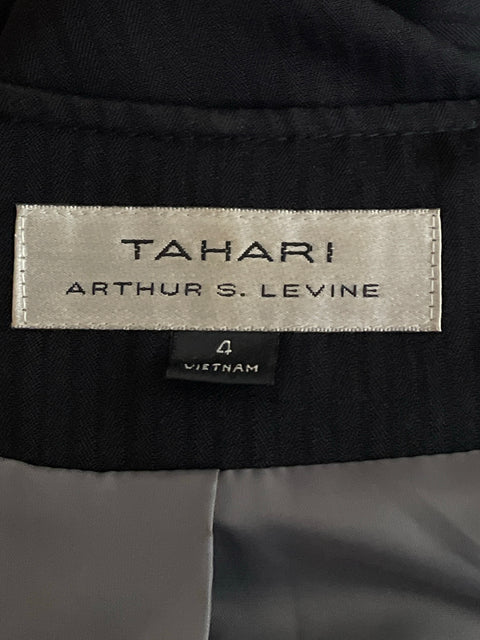 Set Tahari Suit Rayas Negro-Talla 2/4