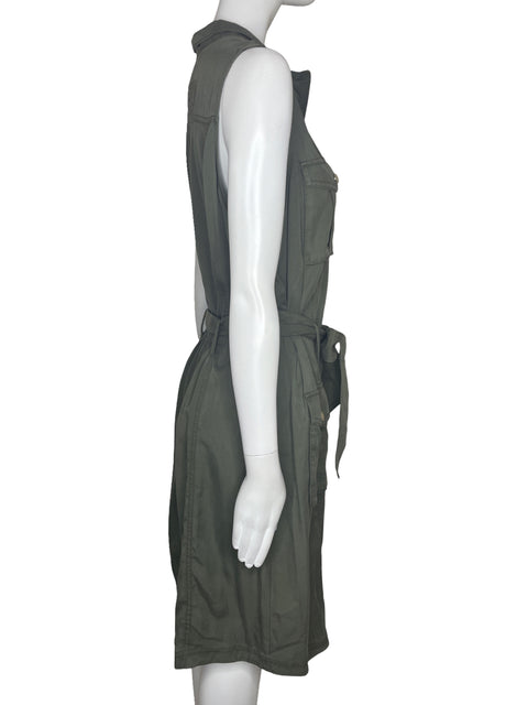 Vestido White House Black Market Cargo Verde-Talla L