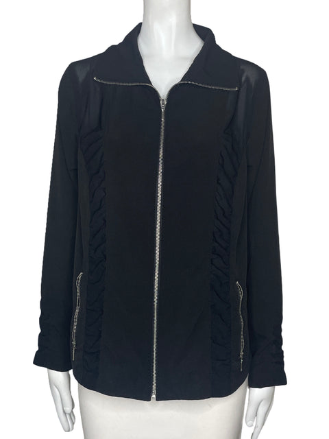 Chaqueta Zenergy By Chicos Cremallera Negro-Talla 1