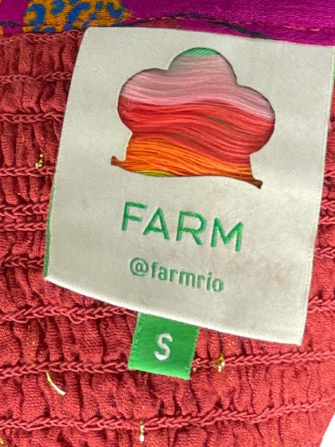 Vestido Farm Rio Brillante Rojo - Talla S