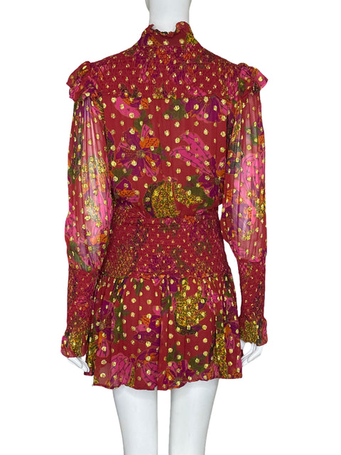 Vestido Farm Rio Brillante Rojo - Talla S
