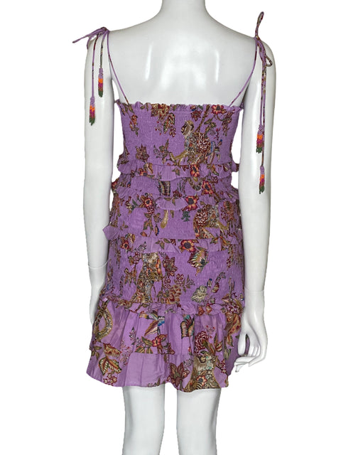 Vestido Farm Floral Monkey Lilac Mini Morado-Talla XS
