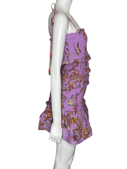 Vestido Farm Floral Monkey Lilac Mini Morado-Talla XS