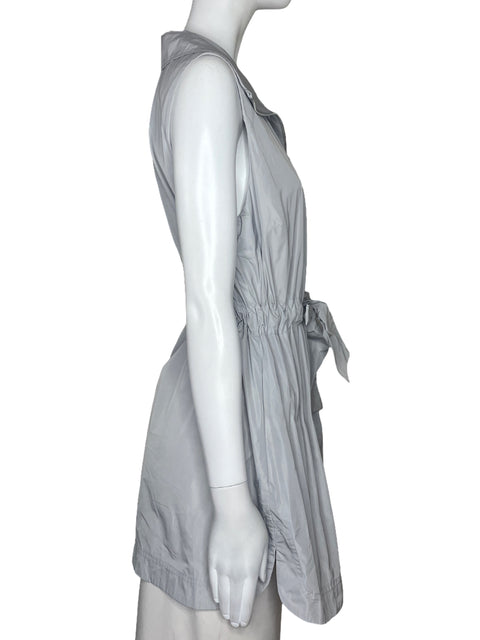 Chaleco Zenergy By Chicos Cremallero Cinturon Gris-Talla 8