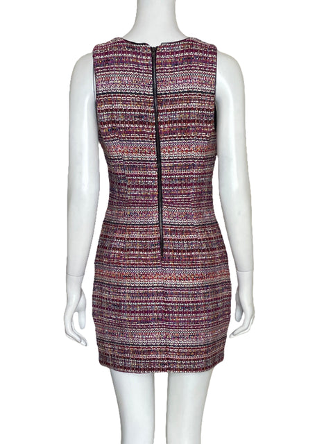 Vestido Adelyn Rae Tweed Fucsia - Talla XS