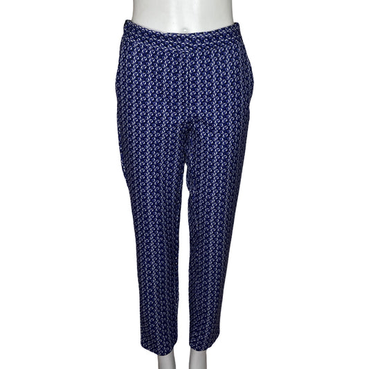 Pantalon Zara Estampado Azul-Talla M