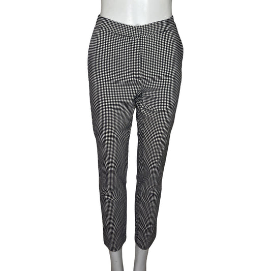 Pantalon Zara Cuadros Negro-Talla L