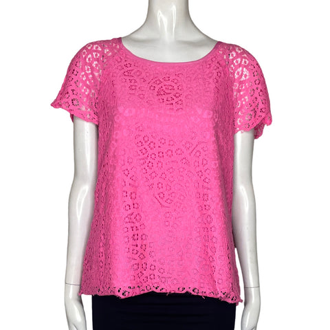 Blusa J.Crew Encaje Rosado-Talla 8
