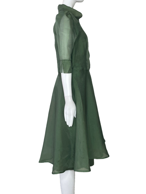 Vestido Tesoro TPS  Bodycon Sin Mangas Verde-Talla S