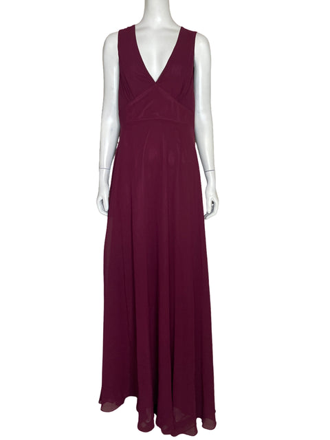 Vestido Tesoro TPS Sin Mangas Rojo Vino - Talla 14
