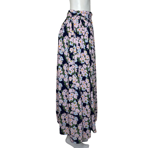 Falda J.Crew Flowers Rosado-Talla 12