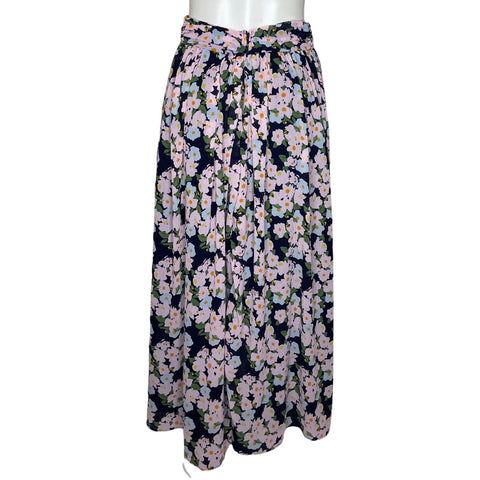 Falda J.Crew Flowers Rosado-Talla 12