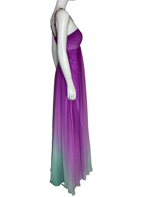 Vestido Dave & Johnny Halter Morado - Talla 5/6