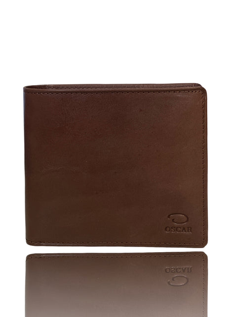 Billetera Oscar Leather Marrón - Talla U