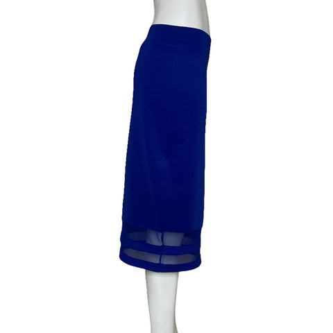 Falda Thalia Sodi Recta Azul-Talla S