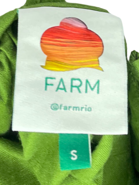 Vestido Farm Rio Green Leaves Cut Out Verde - Talla M