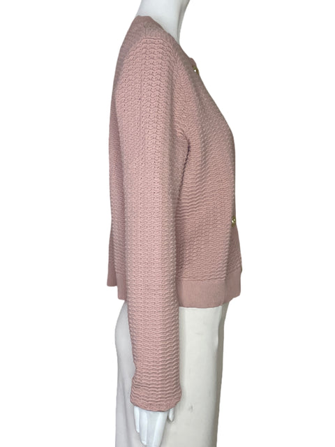 Cardigan Rachel Zoe Botones Tejido Rosado-Talla M