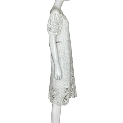 Vestido Express Encaje Blanco-Talla S