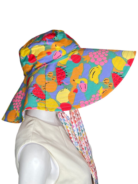 Vestido Farm Frutas + Sombrero verde-Talla S