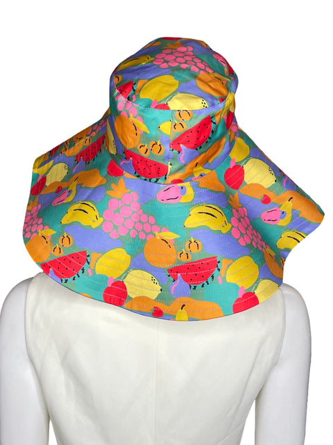 Vestido Farm Frutas + Sombrero verde-Talla S