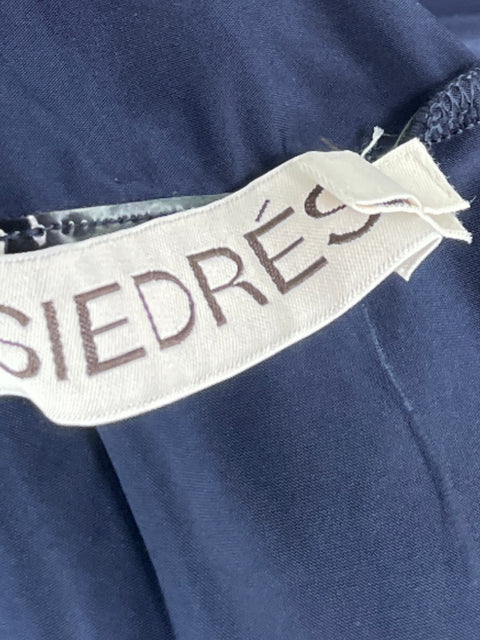 Vestido Siedres Mangas Largas Azul -Talla 36
