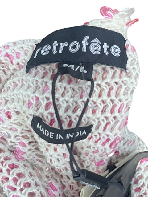 Vestido Retrofete Lentejuelas Fucsia - Talla M/L